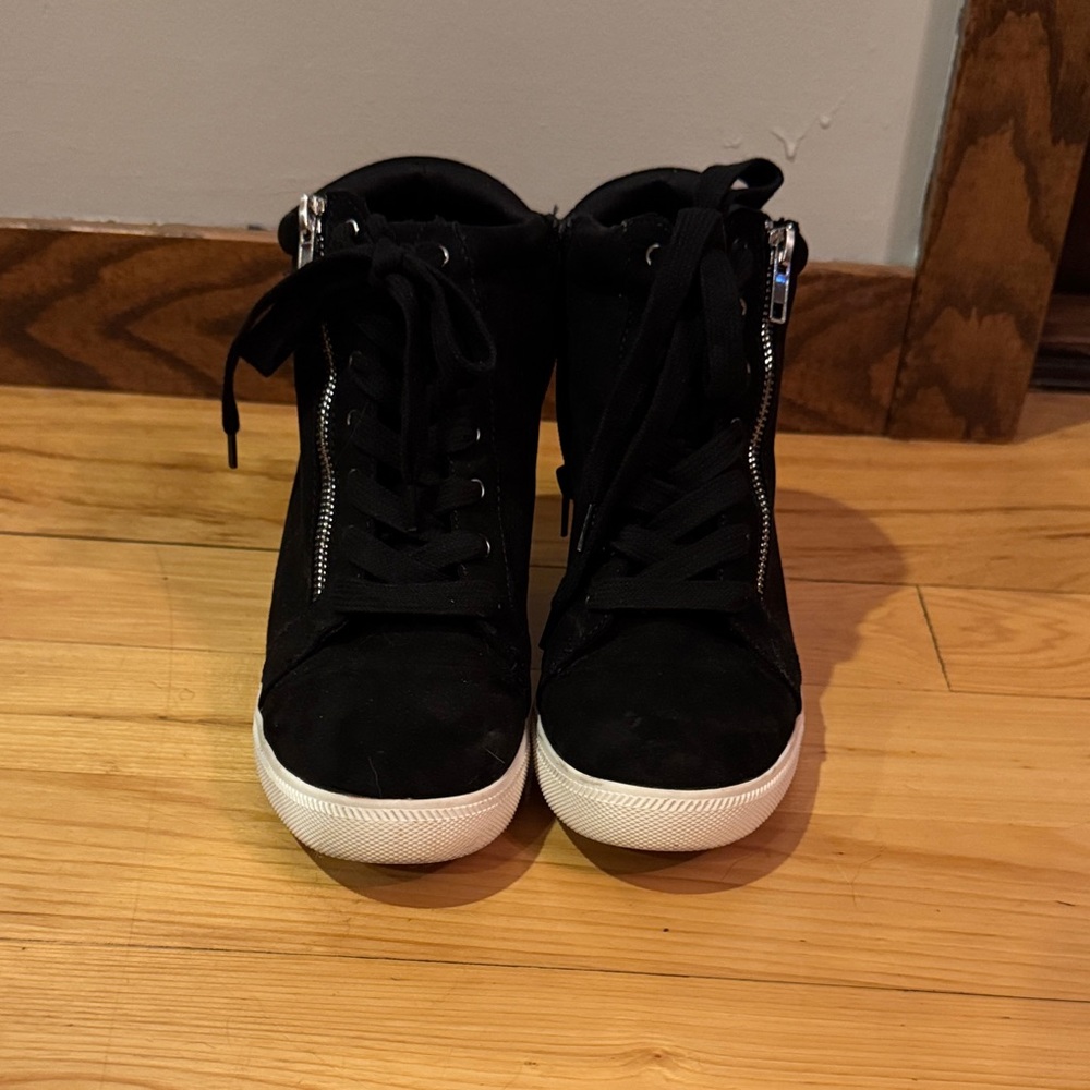 Maurices Black High-Top Sneakers with White Soles